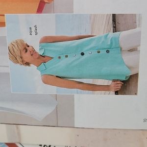 Soft Surroundings Danielle button tank, size 2X, Teal color, never worn